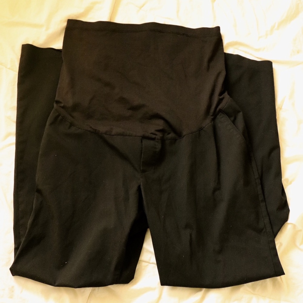 Liz Lange Black Maternity Dress Pants
